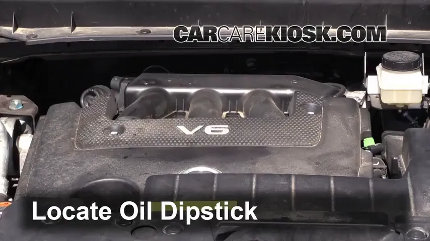 2012 Nissan Murano SL 3.5L V6 Oil Check Oil Level
